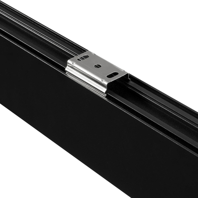 GLOBOSTAR® ALP-LINEAR LUMILINE 61764-3M Επιφανειακό / Κρεμαστό / Επιτοίχιο Προφίλ Αλουμινίου με Λευκό Γαλακτερό Πατητό Κάλυμμα για Ταινίες LED IP20 - Μαύρο Ματ - Μ300 x Π3.5 x Υ7cm