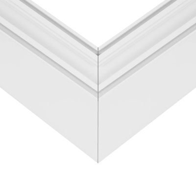 GLOBOSTAR® ALP-CORNER-SIDE90 LUMILINE 61766 Επιφανειακό / Κρεμαστό Προφίλ Αλουμινίου Γωνία με Λευκό Γαλακτερό Πατητό Κάλυμμα για Ταινίες LED IP20 - Λευκό Ματ - Μ30 x Π3.5 x Υ7cm