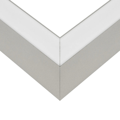 GLOBOSTAR® ALP-CORNER-SIDE90 LUMILINE 61768 Επιφανειακό / Κρεμαστό Προφίλ Αλουμινίου Γωνία με Λευκό Γαλακτερό Πατητό Κάλυμμα για Ταινίες LED IP20 - Γκρι Ανθρακί Ματ - Μ30 x Π3.5 x Υ7cm