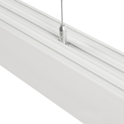 GLOBOSTAR® ALP-LINEAR BRIGHTRAIL 61774-3M Επιφανειακό / Κρεμαστό / Επιτοίχιο Προφίλ Αλουμινίου με Λευκό Γαλακτερό Πατητό Κάλυμμα για Ταινίες LED IP20 - Λευκό Ματ - Μ300 x Π5 x Υ7.5cm