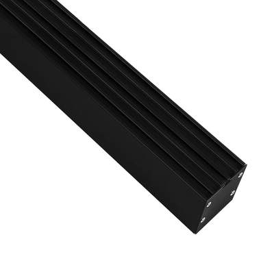 GLOBOSTAR® ALP-LINEAR BRIGHTRAIL 61775-3M Επιφανειακό / Κρεμαστό / Επιτοίχιο Προφίλ Αλουμινίου με Λευκό Γαλακτερό Πατητό Κάλυμμα για Ταινίες LED IP20 - Μαύρο Ματ - Μ300 x Π5 x Υ7.5cm