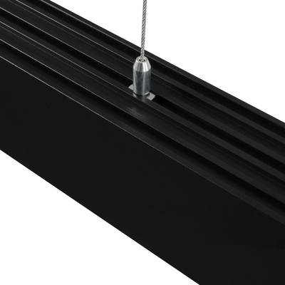 GLOBOSTAR® ALP-LINEAR BRIGHTRAIL 61775-3M Επιφανειακό / Κρεμαστό / Επιτοίχιο Προφίλ Αλουμινίου με Λευκό Γαλακτερό Πατητό Κάλυμμα για Ταινίες LED IP20 - Μαύρο Ματ - Μ300 x Π5 x Υ7.5cm