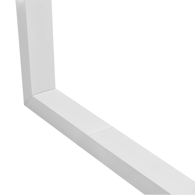 GLOBOSTAR® ALP-CORNER-SIDE90 BRIGHTRAIL 61777 Επιφανειακό / Κρεμαστό Προφίλ Αλουμινίου Γωνία με Λευκό Γαλακτερό Πατητό Κάλυμμα για Ταινίες LED IP20 - Λευκό Ματ - Μ30 x Π5 x Υ7.5cm