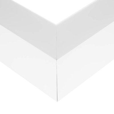 GLOBOSTAR® ALP-CORNER-SIDE90 BRIGHTRAIL 61777 Επιφανειακό / Κρεμαστό Προφίλ Αλουμινίου Γωνία με Λευκό Γαλακτερό Πατητό Κάλυμμα για Ταινίες LED IP20 - Λευκό Ματ - Μ30 x Π5 x Υ7.5cm