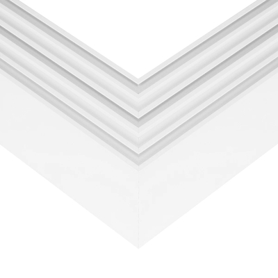 GLOBOSTAR® ALP-CORNER-SIDE90 BRIGHTRAIL 61777 Επιφανειακό / Κρεμαστό Προφίλ Αλουμινίου Γωνία με Λευκό Γαλακτερό Πατητό Κάλυμμα για Ταινίες LED IP20 - Λευκό Ματ - Μ30 x Π5 x Υ7.5cm