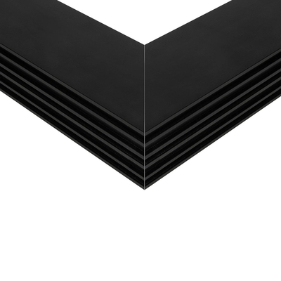 GLOBOSTAR® ALP-CORNER-IN90 BRIGHTRAIL 61781 Επιφανειακό / Κρεμαστό Προφίλ Αλουμινίου Γωνία με Λευκό Γαλακτερό Πατητό Κάλυμμα για Ταινίες LED IP20 - Μαύρο Ματ - Μ30 x Π5 x Υ7.5cm