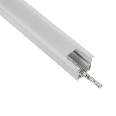 GLOBOSTAR® ALP-LINEAR RECESSA 61785-3M Χωνευτό Προφίλ Αλουμινίου με Λευκό Γαλακτερό Πατητό Κάλυμμα για Ταινίες LED IP20 - Λεικό Ματ - Μ300 x Π3.5 x Υ4cm