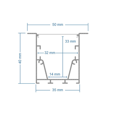 GLOBOSTAR® ALP-CORNER-SIDE90 RECESSA 61789 Χωνευτό Προφίλ Αλουμινίου Γωνία με Λευκό Γαλακτερό Πατητό Κάλυμμα για Ταινίες LED IP20 - Μαύρο Ματ - Μ30 x Π3.5 x Υ4cm