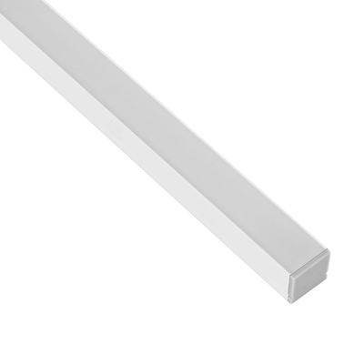 GLOBOSTAR® ALP-LINEAR GLOWTRACK 61796-3M Επιφανειακό Προφίλ Αλουμινίου με Λευκό Γαλακτερό Πατητό Κάλυμμα για Ταινίες LED IP20 - Λευκό Ματ - Μ300 x Π2 x Υ2cm - Πακέτο 5 Τεμαχίων