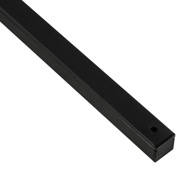 GLOBOSTAR® ALP-LINEAR GLOWTRACK 61797-3M Επιφανειακό Προφίλ Αλουμινίου με Λευκό Γαλακτερό Πατητό Κάλυμμα για Ταινίες LED IP20 - Μαύρο Ματ - Μ300 x Π2 x Υ2cm - Πακέτο 5 Τεμαχίων