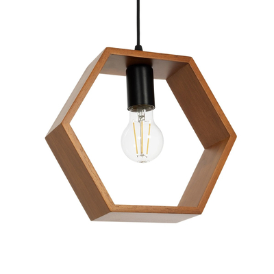 GLOBOSTAR® ELISE 999-0034 Μοντέρνο Κρεμαστό Φωτιστικό Οροφής με Ντουί 3 x E27 AC 220-240V IP20 - Καφέ & Μαύρο - Μ74 x Π9 x Υ40cm