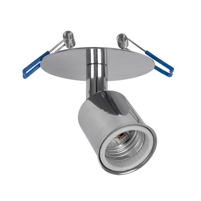 GLOBOSTAR® SARA 999-0059 Χωνευτό Φωτιστικό Οροφής με Ντουί 1 x E27 AC 220-240V IP20 - Ασημί - Μ8.5 x Π8.5 x Υ11cm