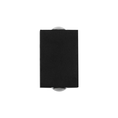 GLOBOSTAR® HIKARI 60685 Μοντέρνο Φωτιστικό Τοίχου - Απλίκα LED 4W 500lm 30° AC 220-240V Αδιάβροχο IP65 Θερμό Λευκό 2700K - CREE XPE Chip & TÜV SÜD Driver - Μαύρο Ματ - Μ6 x Π4 x Υ10.5cm - 5 Χρόνια Εγγύηση