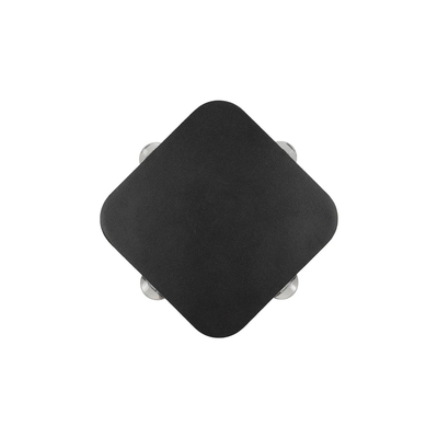 GLOBOSTAR® LUZ 60688 Μοντέρνο Φωτιστικό Τοίχου - Απλίκα LED 8W 1000lm 10° AC 220-240V Αδιάβροχο IP65 Θερμό Λευκό 2700K - CREE XPE Chip & TÜV SÜD Driver - Μαύρο Ματ - Μ13.5 x Π4.5 x Υ13.5cm - 5 Χρόνια Εγγύηση