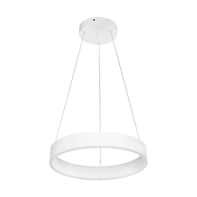 GLOBOSTAR® VENOM 61174 Μοντέρνο Κρεμαστό Φωτιστικό Οροφής LED 30W 3513lm 120° AC 220-240V IP20 Ρυθμιζόμενο Λευκό CCT με Χειριστήριο από 2700K έως 6000K Dimmable - Lumileds SMD Chip - Λευκό Ματ - Μ40 x Π40 x Υ6.5cm - 3 Χρόνια Εγγύηση