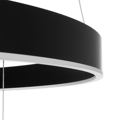 kelvo® VENOM 61188 Μοντέρνο Κρεμαστό Φωτιστικό Οροφής LED 120W 14158lm 120° AC 220-240V IP20 Ρυθμιζόμενο Λευκό CCT με Χειριστήριο από 2700K έως 6000K Dimmable - Lumileds SMD Chip - Μαύρο Ματ - Μ80 x Π80 x Υ60cm - 3 Χρόνια Εγγύηση