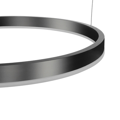 kelvo® VENOM 61191 Μοντέρνο Κρεμαστό Φωτιστικό Οροφής LED 150W 17659lm 120° AC 220-240V IP20 Ρυθμιζόμενο Λευκό CCT με Χειριστήριο από 2700K έως 6000K Dimmable - Lumileds SMD Chip - Μαύρο Ματ - Μ150 x Π90 x Υ60cm - 3 Χρόνια Εγγύηση