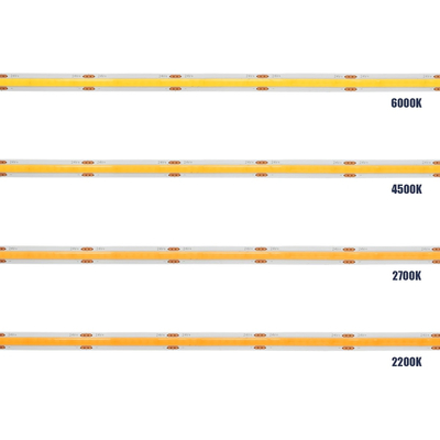 GLOBOSTAR® BEE 70361 Ταινία LED 8W/m 720lm/m 120° DC 24V IP20 320 x COB Chip/m Θερμό Λευκό 2700K Dimmable - Μ500 x Π0.8 x Υ0.2cm - Ρολό 5 Μέτρων - 5 Χρόνια Εγγύηση