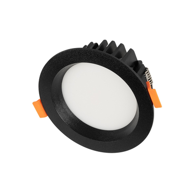 GLOBOSTAR® WATERA 60897 Χωνευτό Downlight Σποτ Panel Μπάνιου & WC LED 12W 1500lm 120° AC 220-240V Αδιάβροχο IP54 Ρυθμιζόμενο Λευκό CCT με Διακόπτη στο Σώμα 2700K/4500K/6000K Dimmable - Lumileds SMD Chip & TÜV SÜD Driver - Μαύρο Ματ - Μ10.8 x Π10.8 x Υ3.2cm / Q9cm - 3 Χρόνια Εγγύηση