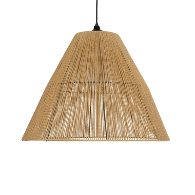 GLOBOSTAR® HUTT 205-0018 Boho Κρεμαστό Φωτιστικό Οροφής με Ντουί 1 x E27 AC 220-240V IP20 - Μπεζ - M50 x Π50 x Υ40cm