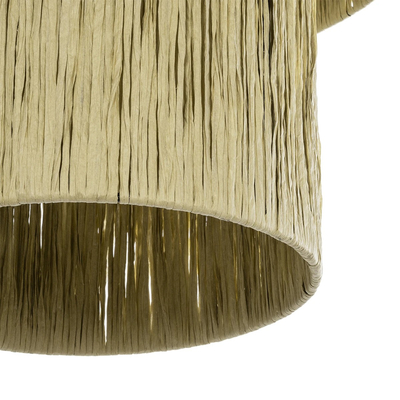 GLOBOSTAR® COROIN 205-0035 Boho Κρεμαστό Φωτιστικό Οροφής με Ντουί 1 x E27 AC 220-240V IP20 - Μπεζ - M70 x Π70 x Υ64cm