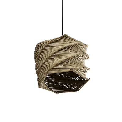 GLOBOSTAR® HUSLE 205-0045 Boho Κρεμαστό Φωτιστικό Οροφής με Ντουί 1 x E27 AC 220-240V IP20 - Μπεζ - M31 x Π31 x Υ28cm