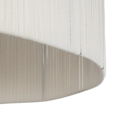 GLOBOSTAR® TAG 205-0060 Boho Κρεμαστό Φωτιστικό Οροφής με Ντουί 1 x E27 AC 220-240V IP20 - Μπεζ & Καφέ - M60 x Π60 x 35cm