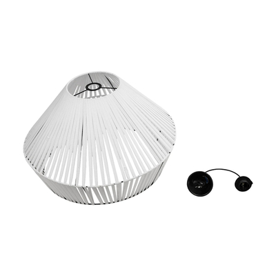 GLOBOSTAR® NUI 205-0064 Boho Κρεμαστό Φωτιστικό Οροφής με Ντουί 1 x E27 AC 220-240V IP20 - Λευκό - M60 x Π60 x Υ41cm