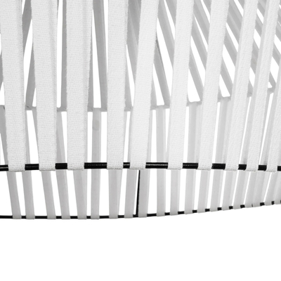 GLOBOSTAR® NUI 205-0064 Boho Κρεμαστό Φωτιστικό Οροφής με Ντουί 1 x E27 AC 220-240V IP20 - Λευκό - M60 x Π60 x Υ41cm