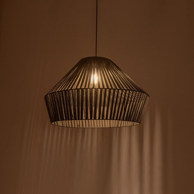 GLOBOSTAR® NUI 205-0070 Boho Κρεμαστό Φωτιστικό Οροφής με Ντουί 1 x E27 AC 220-240V IP20 - Πρασίνο - M60 x Π60 x Υ41cm