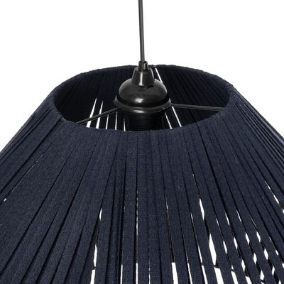 GLOBOSTAR® NUI 205-0072 Boho Κρεμαστό Φωτιστικό Οροφής με Ντουί 1 x E27 AC 220-240V IP20 - Μπλε - M60 x Π60 x Υ41cm