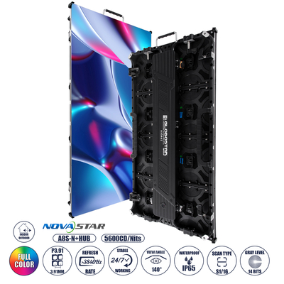 GLOBOSTAR® LUMOWALL 41003 Κυρτή Οθόνη Video Wall P3.91 Καμπίνα 50x100cm LED 360W 3840Hz 32768 Dots ≥5600cd/㎡ Nits AC 220-240V Εξωτερικού Χώρου IP65 Full Color S1/16 14Bits - Κάρτα NovaStar A8S-N+HUB - Curved -10/+15 Angle - Προστατευτικά Γωνιών - Nationstar SMD1921 & CZCL Driver - Μ50 x Π8.5 x Υ100cm - 2 Χρόνια Εγγύηση