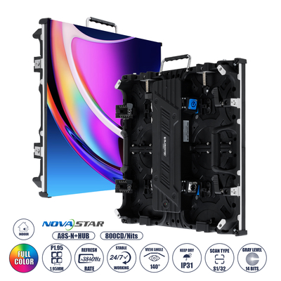 GLOBOSTAR® CRYSTALPIX 41039 Κυρτή Οθόνη Video Wall P1.95 GOB Καμπίνα 50x50cm LED 160W 3840Hz 65536 Dots ≥800cd/㎡ Nits AC 220-240V Εσωτερικού Χώρου IP31 Full Color S1/32 14Bits - Κάρτα NovaStar A8S-N+HUB - Curved -10/+15 Angle - Προστατευτικά Γωνιών - Kinglight SMD1515 & CZCL Driver - Μ50 x Π8.5 x Υ50cm - 2 Χρόνια Εγγύηση