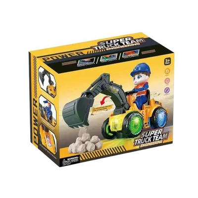 Ηλεκτρονικό όχημα Εκσκαφέας με κίνηση & φωτισμό - 6608-21B - 215272