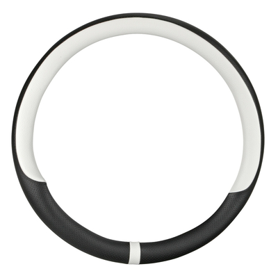 ΚΑΛΥΜΜΑ ΤΙΜΟΝΙΟΥ NOBLE (M) 37/39cm  ΜΑΥΡΟ/ΛΕΥΚΟ ΟΙΚΟΛΟΓΙΚΟ ΔΕΡΜΑ ΑΟΣΜΟ (ΠΑΧΟΣ 8,2cm) LAMPA