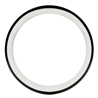 ΚΑΛΥΜΜΑ ΤΙΜΟΝΙΟΥ AURA (M) 37/39cm  ΜΑΥΡΟ/ΛΕΥΚΟ ΟΙΚΟΛΟΓΙΚΟ ΔΕΡΜΑ ΑΟΣΜΟ (ΠΑΧΟΣ 8,2cm) LAMPA