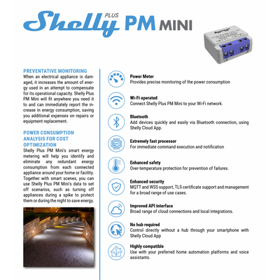 3800235261613 | Shelly PM Mini Gen3 - EAN 3800235261613