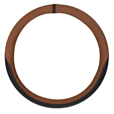 ΚΑΛΥΜΜΑ ΤΙΜΟΝΙΟΥ ΦΟΡΤΗΓΟΥ CLUB BONDED LEATHER&SKEENTEX ΔΕΡΜΑΤΙΝΗ ΜΑΥΡΟ/ΚΑΦΕ (L) 46-48cm 1ΤΕΜ. LAMPA