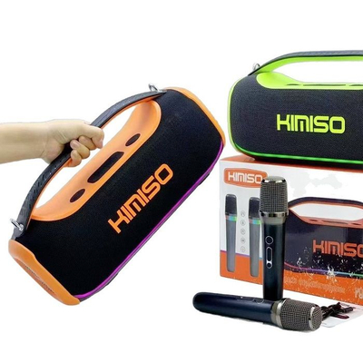 Ασύρματο ηχείο Bluetooth με 2 μικρόφωνα Karaoke - KMS-807 Pro - 813782 - Orange
