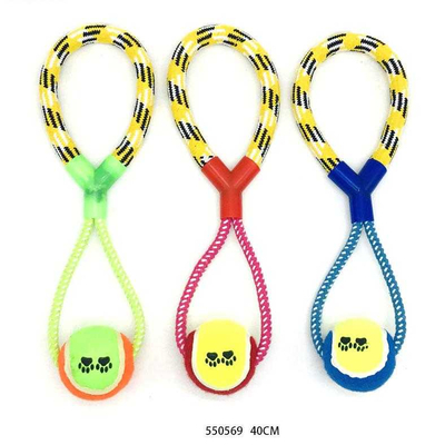 Παιχνίδι σκύλου σχοινί με μπάλα - 40cm - 12pcs - 550569