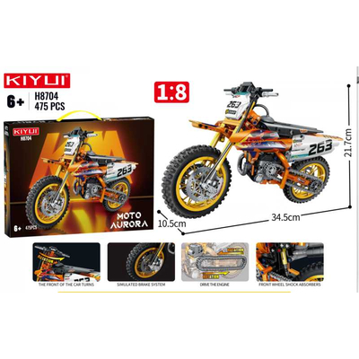 Συναρμολογούμενη μοτοσυκλέτα DIY - 450pcs - H8704 - 917209