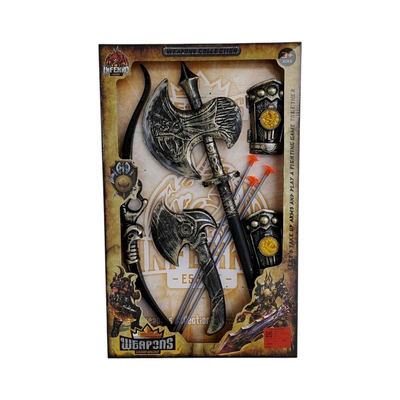 Σετ αρχαίου πολεμιστή με πανοπλία και αξεσουάρ - 205-13 - 917278