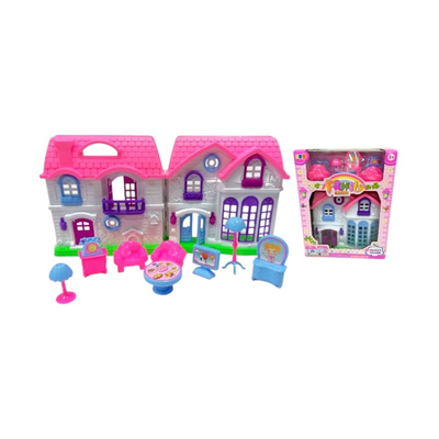 Κουκλόσπιτο mini με αξεσουάρ - 590 - 917362