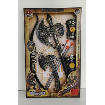 Σετ αρχαίου πολεμιστή με πανοπλία και αξεσουάρ - 205-13 - 917278