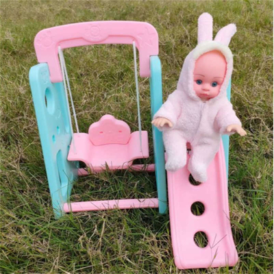 Κούκλα μωρό με παιδική χαρά - 661 - 917394