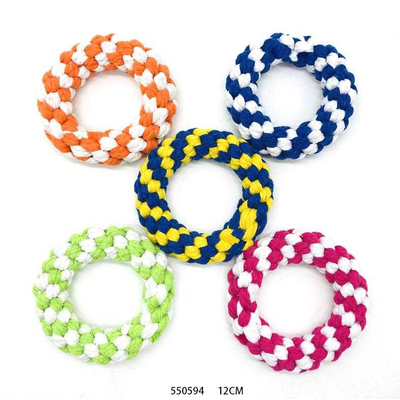 Παιχνίδι σκύλου κρίκος σχοινί - 12cm - 12pcs - 550594