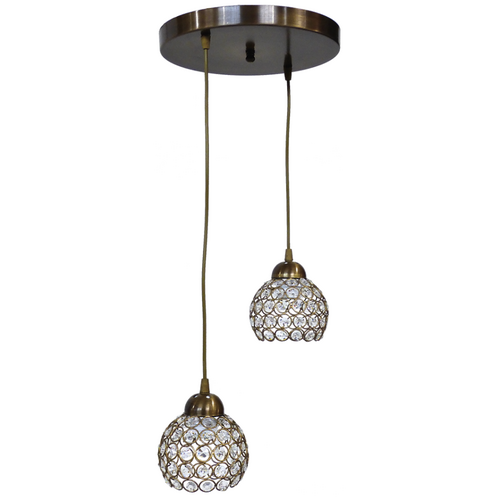 CHRIS 2L PENDEL BR CRYSTAL