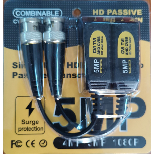 FTT10-016 1 Channel Passive HD Video Balun 5MP (ζευγος) - FTT10-016