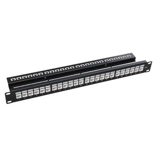 PATCH PANEL 19'' 24PORT Cat6 ΜΕ ΟΡΓΑΝΩΤΗ ΚΑΛΩΔΙΟΥ - P.PANEL02