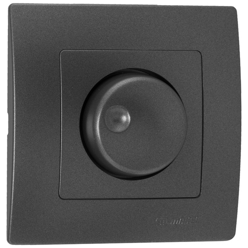 Dimmer με Διακόπτη Lillium 600W  220V Ανθρακί